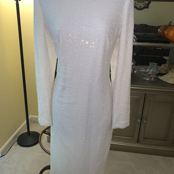 Brilliant white dress by Ralph Lauren size 10 - Picture 3 of 6